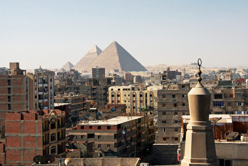 The Pyramids of Giza Today | Shutterstock