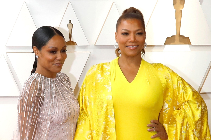 Eboni Nichols & Queen Latifah - Together Since 2013 | Alamy Stock Photo by Kathy Hutchins