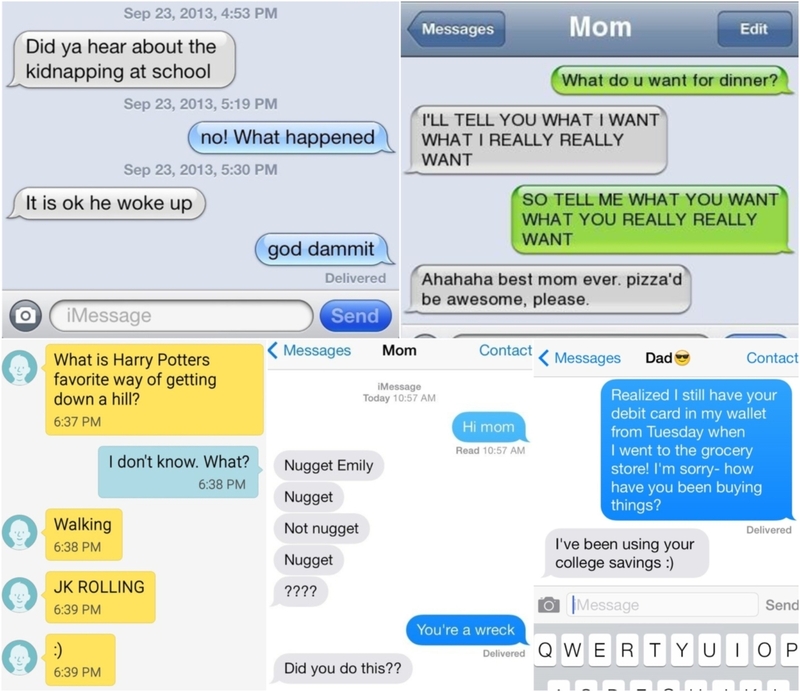 The Most Socially Inept Texts Ever Written by Parents: Part 3 | Imgur.com/a9Ur2g8 & HomiieEric & jnfTXPM & 8cW2sZV & Twitter/@lawrenmehaffey