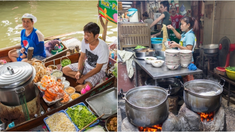 Eating the Street Food in Thailand | Alamy Stock Photo