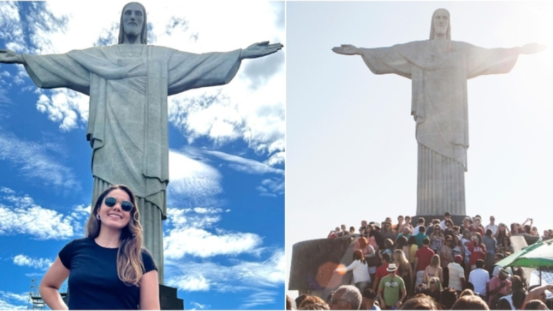 Christ the Redeemer Statue, Rio de Janeiro, Brazil | Instagram/@dra.larissa_goulart & Alamy Stock Photo