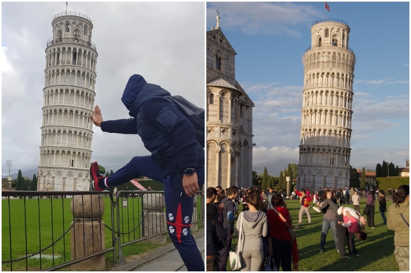 The Leaning Tower of Pisa, Italy | Instagram/@19kennet78 & Alamy Stock Photo 