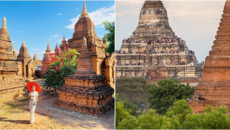 Bagan, Myanmar | Instagram/@yeemon._.k06 & Shutterstock