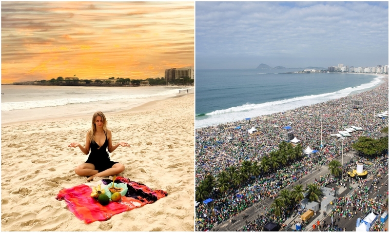 The Copacabana Beach in Rio de Janeiro, Brazil | Instagram/@projektpodrozy & Alamy Stock Photo 