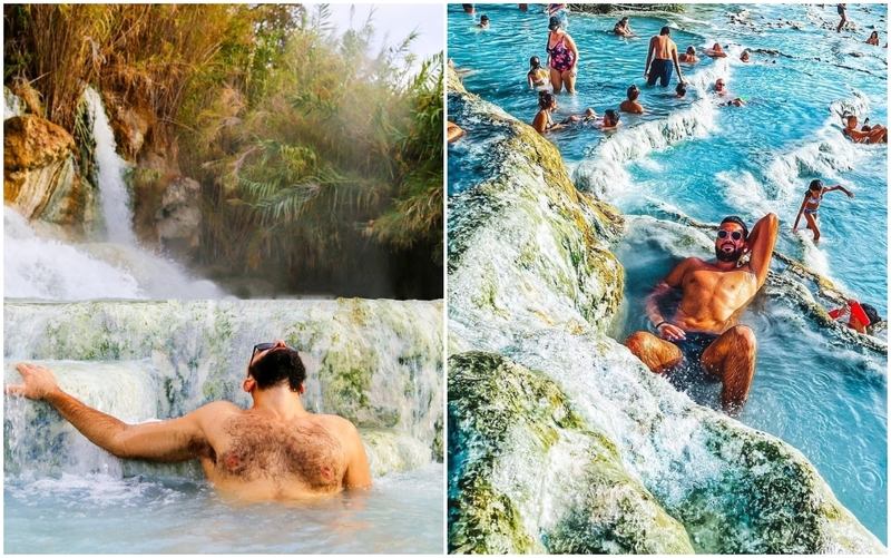 Terme di Saturnia, Italy | Instagram/@hagemo92 & @dimiscalibrakias