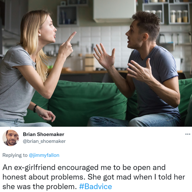 Relationship Woes | Shutterstock & Twitter/@brian_shoemaker