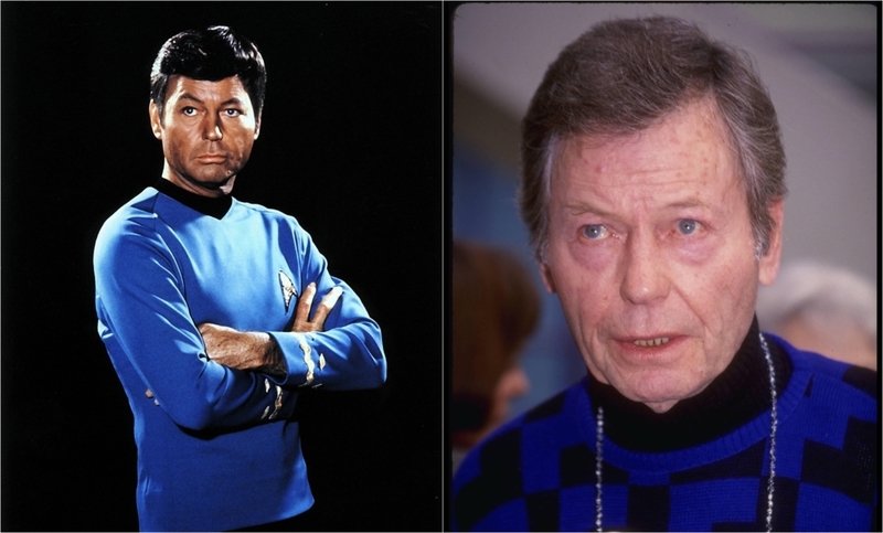 DeForest Kelley as Dr. Leonard ‘Bones’ McCoy | MovieStillsDB Photo by movienutt/Paramount Pictures ,NBC & Alamy Stock Photo by Michelson/ZUMA Press, Inc.